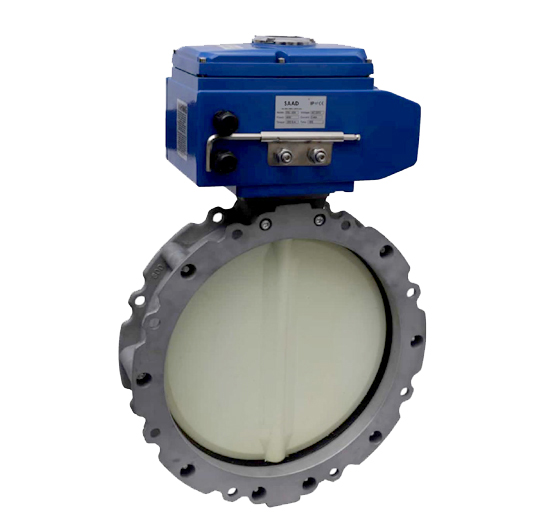 Motorized Actuator Operated Cement Butterfly Valve Flange End